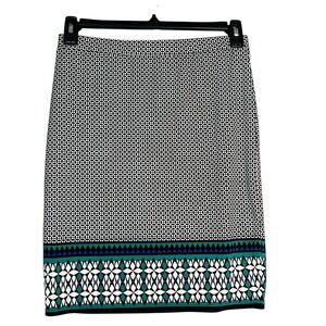 Max Studio Mini Skirt Geometric Stretchy Womens Size Small